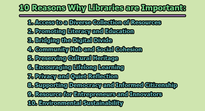 10 Reasons Why Libraries Are Important Limbd Org