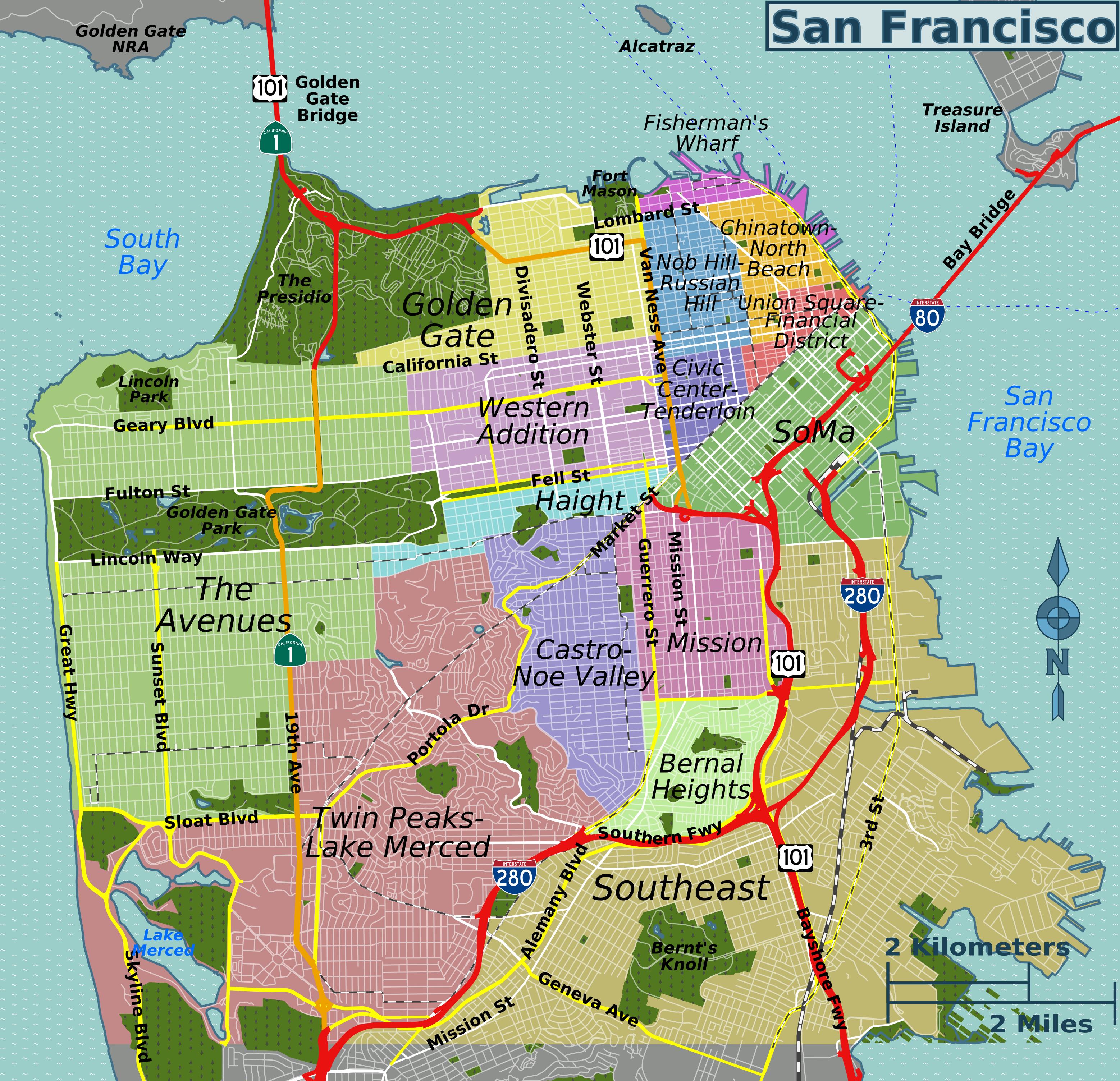 12+ San Francisco Maps To Plan Your Trip