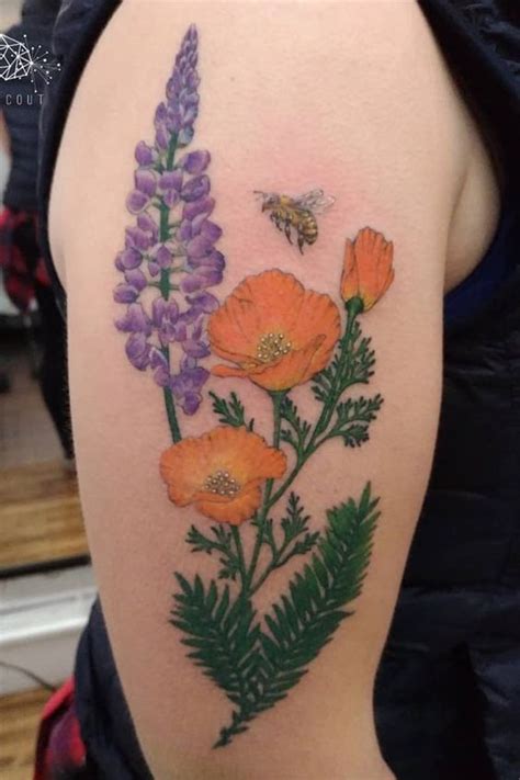 California Poppy Tattoo Meltblogs