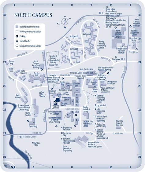 Campus Map University Of Michigan Allina Madeline