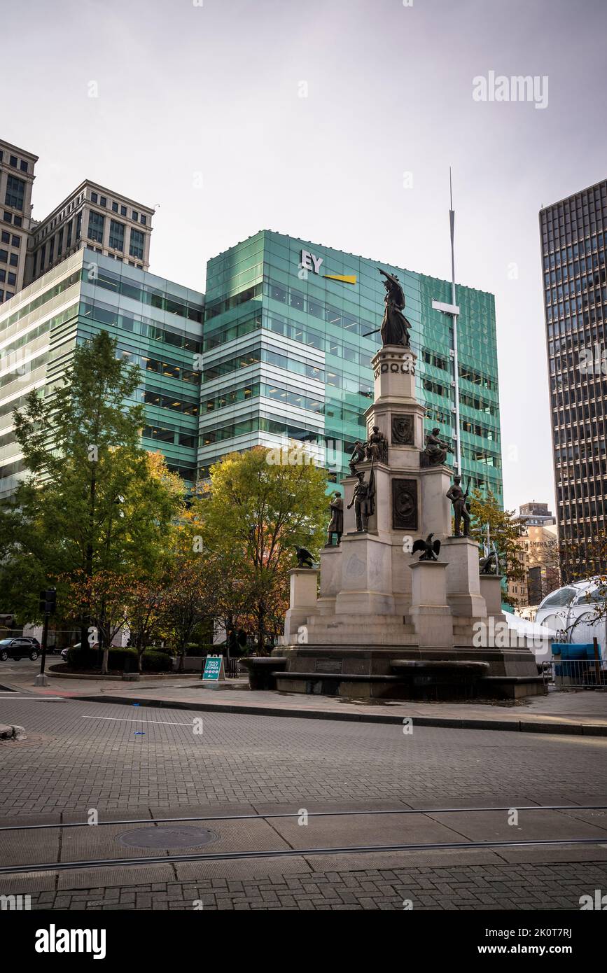 Campus Martius Park Detroit Michigan Usa