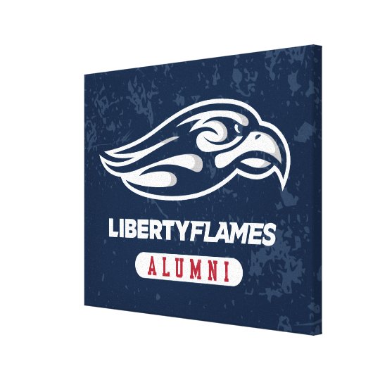 Liberty University Distressed Alumni Canvas Print Zazzle Com