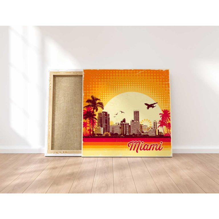 Miami Skyline Canvas Art Archives Best Quality Canvas