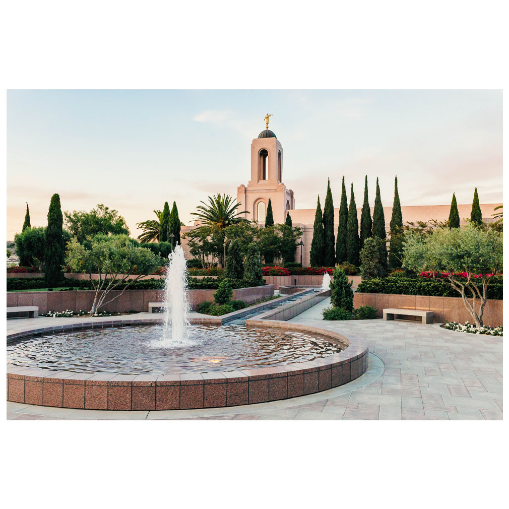 Newport Beach California Temple Fountain