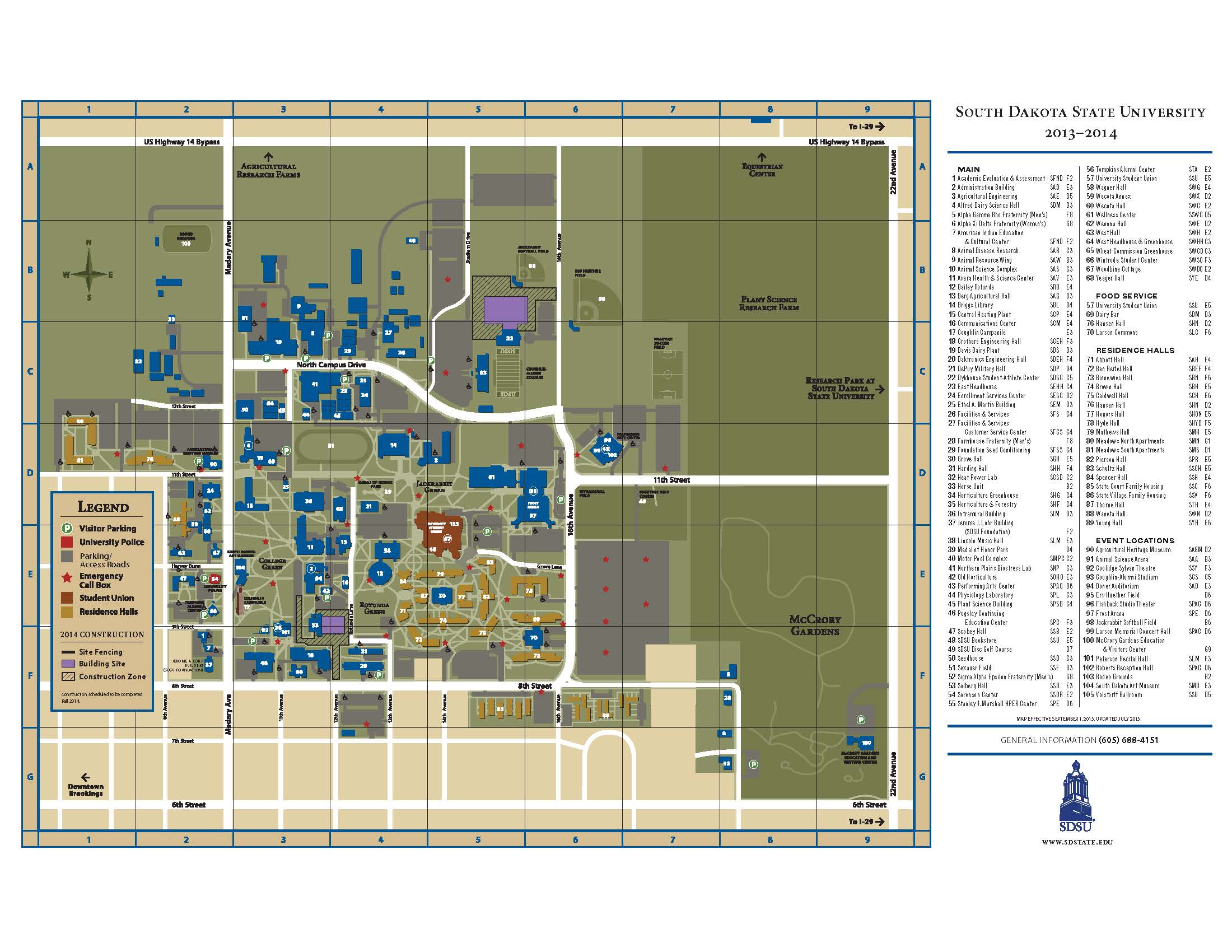 Sdsu Campus Map