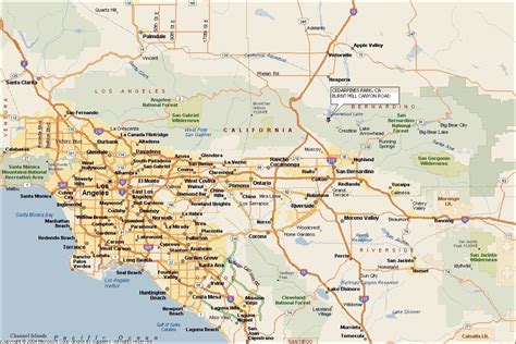 Southern California Map Of Cities