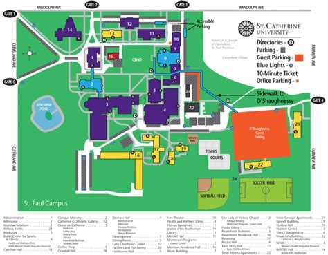 St Catherine University Campus Map Map