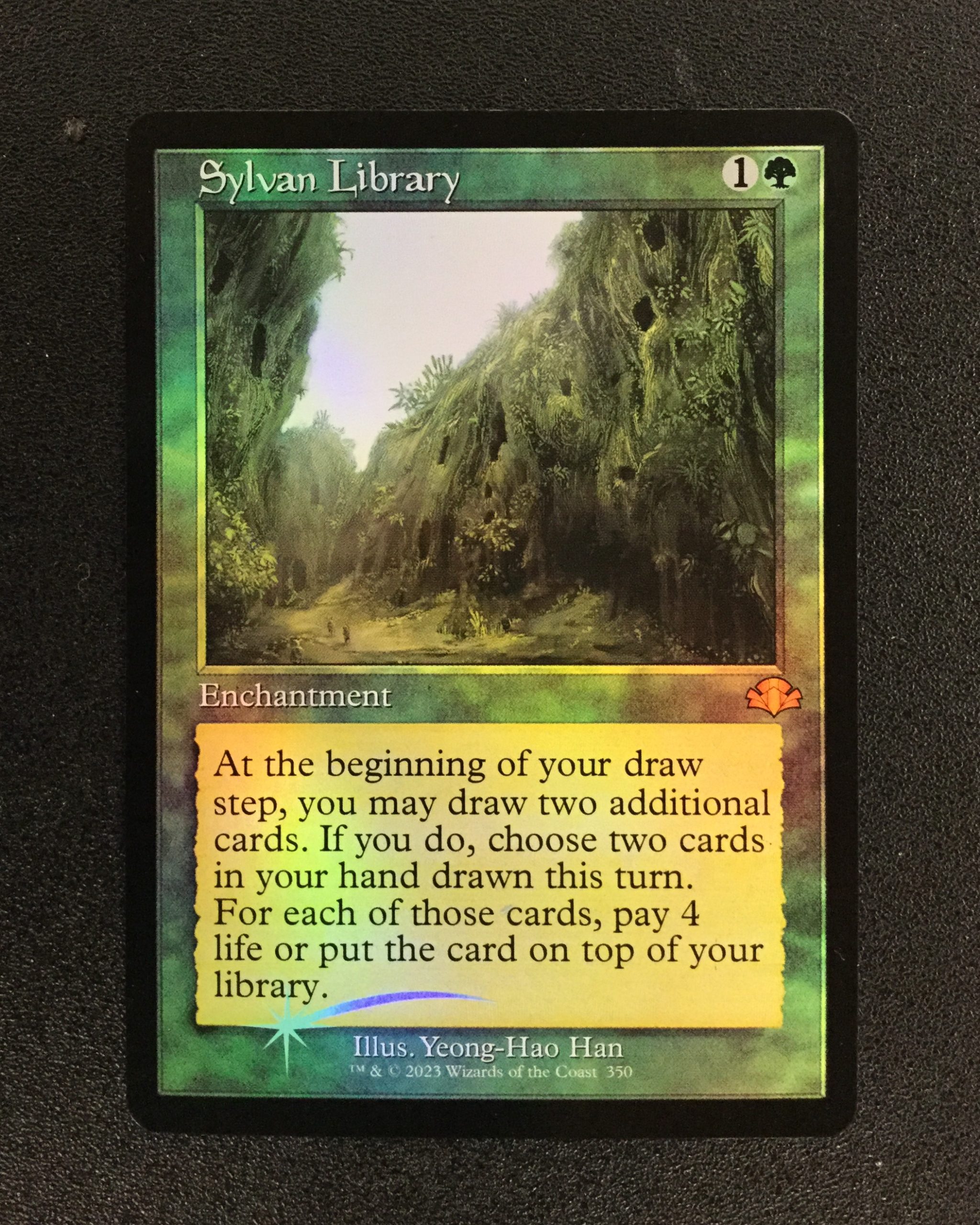 Sylvan Library Foil Retro Frame Mtg Proxy Dominaria Remastered