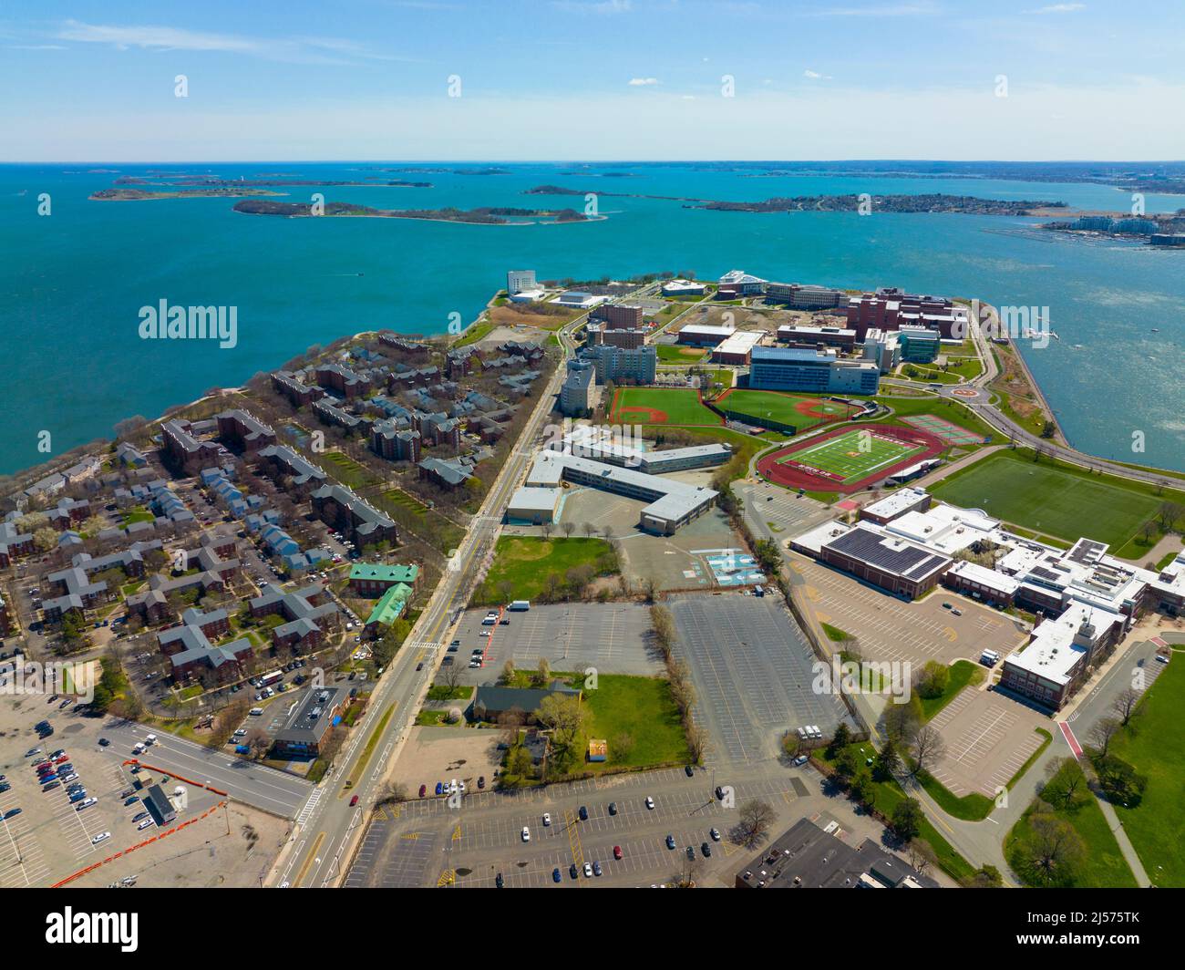 University Of Massachusetts Umass Boston Campus Aerial View In