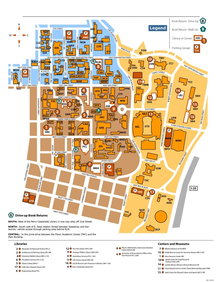 University Of Texas Austin Map