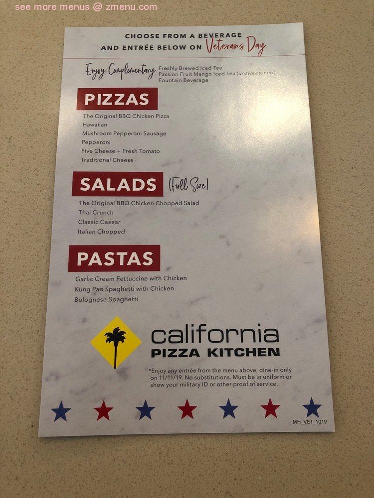 What Time Is California Pizza Kitchen Happy Hour? Discounts