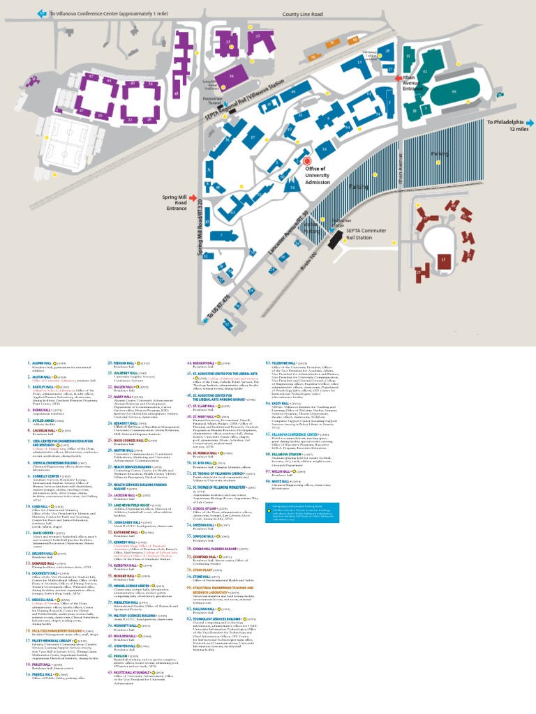 What's On Villanova Campus Map? Navigate Easily