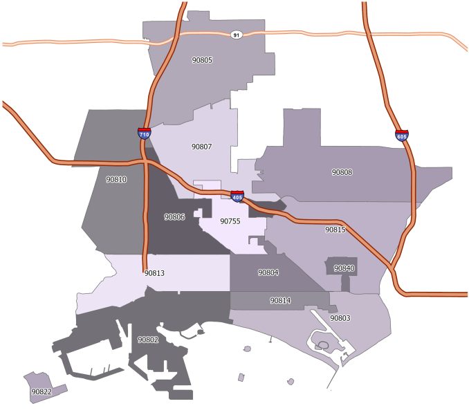 Zip Code California Long Beach